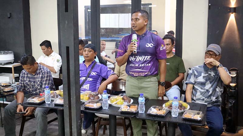 Dandim 0416/Bute Letkol Inf Arief Widyanto, S.E., M.Han Saat Hadiri Pembukaan Turnamen Infinite Billiard Open 2024. FOTO : Viryzha