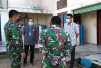 Dandim 0419/Tanjab Letkol Inf Erwan Susanto Tinjau  RSUD Nurdin Hamzah di Kelurahan Parit Culum l, Kecamatan Muara Sabak Barat, Kabupaten Tanjab Timur, Kamis (06/08/21). FOTO : DIMTANJAB