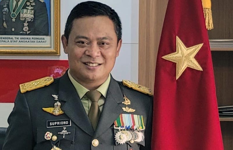 Danrem 042/Gapu Brigjen TNI Supriono, S.IP, M.M 
