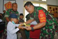 Rayakan ULTAH, Danrem 042/Gapu Makan Bersama Prajurit Dan Anak Panti Asuhan