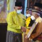Danrem 042/Gapu Brigjen TNI M. Zulkifli Saat Hadiri Malam Keagungan Melayu Jambi 2022 di Hotel Ratu Conference Centre (RCC) Kamis malam, (06/1/22). FOTO : PENREM
