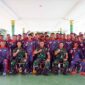 Danrem 042/Gapu Brigjen TNI Supriono pada Acara Pelepasan Tim Kontingen Korem 042/Gapu untuk mengikuti Liga Santri Piala Kasad tingkat Nasional Tahun 2022 di Lapangan Makorem, Jumat (30/9/22). FOTO : PENREM