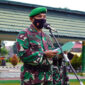 Danrem 042/Gapu Brigjen TNI M. Zulkifli Saat Pimpin Upacara Rutin Tanggal 17 Setiap Bulan. FOTO : Penrem