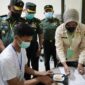 Komandan Korem 042/Gapu Brigjen TNI Supriono, S.IP., M.M., memantau langsung pelaksanaan tes kesehatan bagi para calon Perwira Prajurit Karier (PA PK) TNI TA 2022. (Foto. Penrem042gapu)