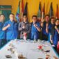 Ketua DPC Partai Demokrat Jamal Darwaman, Sie, SE, MM dan pengurus bersama Anggota Bawaslu Mon Rezi, S. Sos, Senin (25/7/22). FOTO : Ist