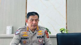 Dirlantas Polda Jambi Kombes Pol Adi Benny Cahyono Imbau Masyarakat Waspada Terhadap Penipuan Berkedok SIM Online. FOTO : VIRYZHA