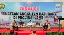 Pemerintah Provinsi Jambi Menggelar Diskusi Penataan Terkait Angkutan Batu bara di Hotel BW Luxury, Jum'at (21/10/22). FOTO : Dhea