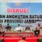 Pemerintah Provinsi Jambi Menggelar Diskusi Penataan Terkait Angkutan Batu bara di Hotel BW Luxury, Jum'at (21/10/22). FOTO : Dhea