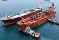 Dua kapal tanker LPG sedang melakukan proses transfer muatan di fasilitas Ship-to-Ship (STS) Kalbut, perairan Situbondo, Jawa Timur. Fasilitas strategis milik Pertamina Patra Niaga ini berperan sebagai pusat layanan transfer LPG utama atau 