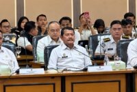 Direktur Jenderal Pemasyarakatan (Dirjen PAS) Irjen (Purn) Mashudi saat Rapat Dengar Pendapat (RDP) bersama Komisi XIII DPR RI atas temuan fasilitas "klaster mewah" di Lapas Kelas IIA Cibinong. (FOTO : Dok. Kompas.com)