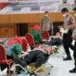 Bakti Kesehatan Donor Darah Polres Tanjab Barat Menyambut HUT Bhayangkara Ke-76