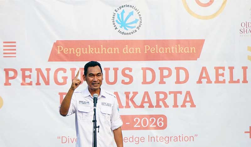 Romi Gustian, Dikukuhkan Sebagai Ketua DPD AELI DKI Jakarta Periode 2023-2026 di Old Sanghai Sedayu City, Kelapa Gading, Jakarta, Rabu (04/10/23). FOTO : Megy