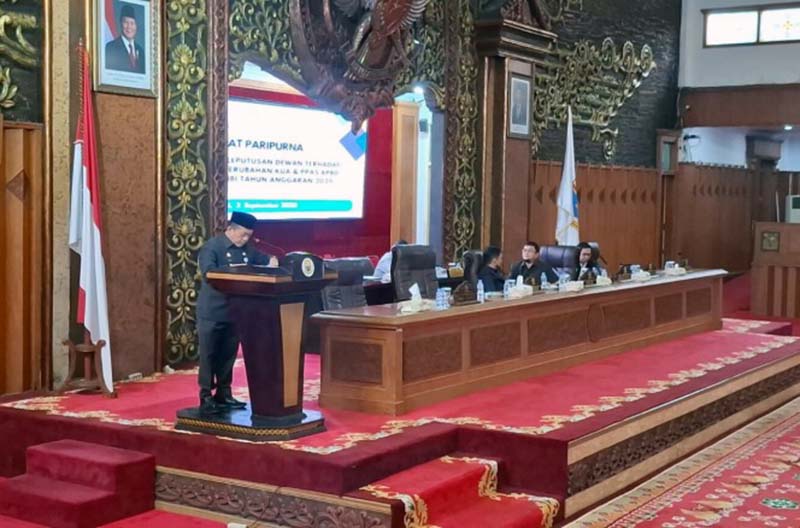 DPRD Setujui Perubahan KUA-PPAS APBD Provinsi Jambi 2025. FOTO : HMS