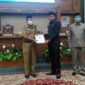 Rapat Paripurna dalam Rangka Penyampaian Hasil Reses Masa Sidang Ke 1 Tahun 2021 DPRD Kabupaten Muaro Jambi, Senin Sore (21/02/22).