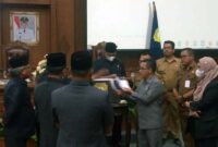 DPRD Muaro Jambi Gelar Rapat Paripurna Pemilihan Ketua BK, Selasa (22/2/22). FOTO : Noval