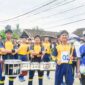 Tim Drum Band Tanjung Jabung Barat saat mengikuti Porprov Jambi 2023. FOTO : Ist