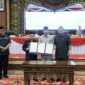 Tiga Ranperda disahkan bersama Pemerintah dalam Rapat Paripurna DPRD Provinsi Jambi. FOTO : HMS