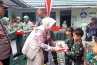 Kegiatan Dapur Masuk Sekolah Kodim 0417/Kerinci do TK Kartika II-24 Sungai Penuh. FOTO : PENDIM