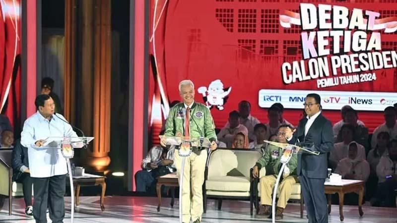 Dok. Debat Calon Presiden Putaran 3 pada 7 Januari 2024. FOTO : Ist/Net