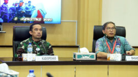 FOTO : Kepala Dinas Penerangan Angkatan Darat, Brigjen TNI Nefra Firdaus saat Membuka Pendidikan Public Speaking di Aula D.I. Panjaitan Madispenad, Jl. Veteran No. 5, Jakarta Pusat, Rabu (05/08/20).