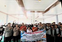 Dokumentasi Kegiatan Ditbinmas Polda Jambi Gelar Penyuluhan Cegah Narkoba dan Kenakalan Remaja di SMAN 7 Kota Jambi. FOTO : HMS 