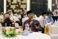 FOTO : Ketua DPRD Provinsi Jambi Edi Purwanto Saat Hadir pada Musrenbang RKPD Kota Jambi tahun 2023 di Hotel BW Luxury, Kota Jambi, Rabu (23/3/22).