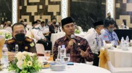 FOTO : Ketua DPRD Provinsi Jambi Edi Purwanto Saat Hadir pada Musrenbang RKPD Kota Jambi tahun 2023 di Hotel BW Luxury, Kota Jambi, Rabu (23/3/22).