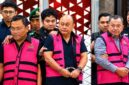Mantan Kepala Badan Gizi Nasional (BGN), Dadan Hindayana (tengah), bersama dua mantan Wakil Kepala BGN, Lodewyk Pusung (kanan) dan Sony Sanjaya (kiri), keluar dari Gedung Jampidsus Kejaksaan Agung dengan mengenakan rompi tahanan merah muda dan tangan terborgol, Jakarta, Rabu (3/6/2026). (FOTO : Dok. Isitimewa/sabangmeraukenews.com)