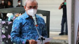 Ahmad Ramdlan Government dan Relations Advisor PetroChina International Jabung Ltd memberikan sambutan. FOTO : Hery
