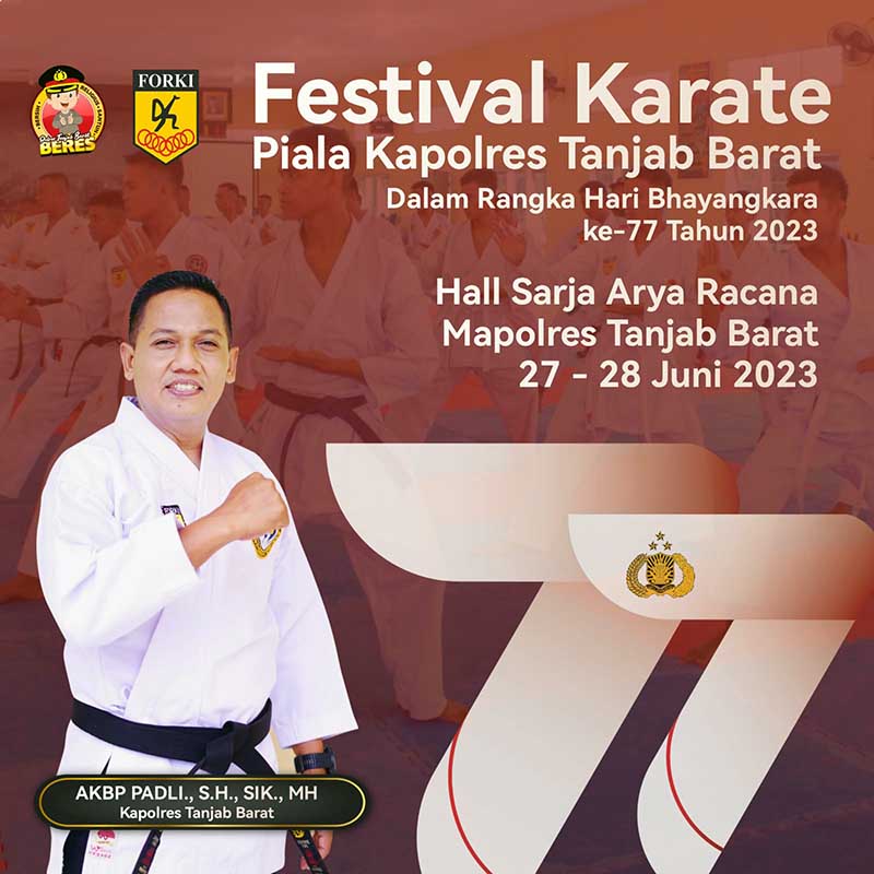Festival Karate Piala Kapolres Tanjab Barat
