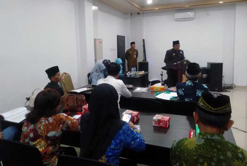 Bupati Tanjung Jabung Barat H. Anwar Sadat membuka kegiatan Dialog Kerukunan Umat Beragama (KUB), Senin (19/12/22). FOTO : Bas/LT