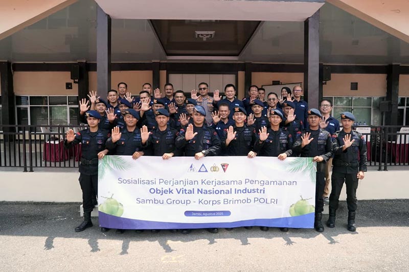 Tindaklanjuti Penetapan OVNI, Sambu Group Jalin PKS dengan Brimob Polri. FOTO : Srsyad