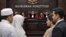 Tolak Gugatan Nikah Beda Agama, MK Tegaskan Aturan Keabsahan Perkawinan Konsisten. [FOTO : Ilustrasi AI]