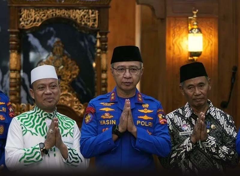 Kepala Korps Kepolisian Perairan dan Udara (Kakorpolairud) Baharkam Polri, Irjen Pol M. Yassin Kosasih, S.I.K., M.Si., M.Tr.Opsla. PAda Acara Peresmian Masjid Al-Hidayah di Kompleks Asrama Airud Cilincing. FOTO : JJacob Ereste.