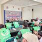 Forum Ojol Yogyakarta Bergerak (FOYB) Dengan Semangat Kebinekaan Berkomitmen Menjaga Persatuan Bangsa Guna Mewujudkan Pemilu 2024 yang Damai, Bermartabat, Bersih, dan Berbudaya. FOTO : HUMAS