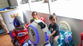 Mudik Lebih Seru dengan Fasilitas Kids Corner di Serambi MyPertamina. FOTO : HMS