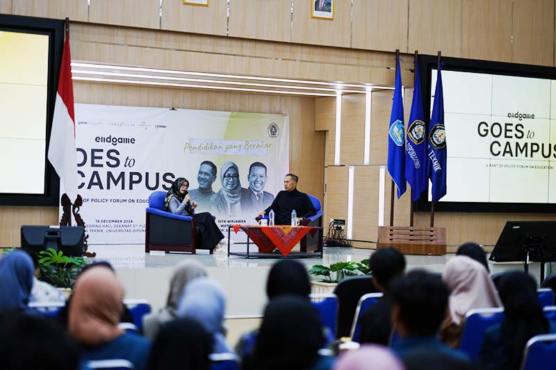 Sesi Lyceum dalam Endgame Goes to Campus di Engineering Hall Dekanat, Fakultas Teknik Universitas Diponegoro. FOTO : Novita.