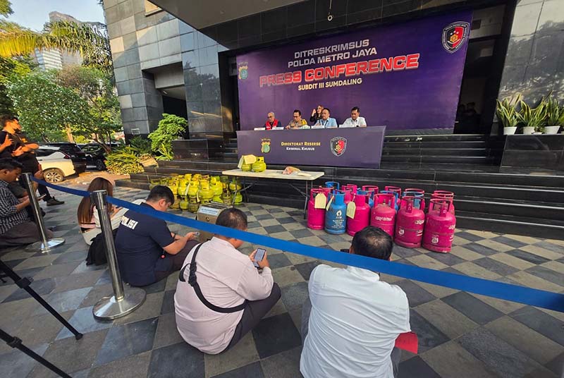 Ungkap Kasus Penyalahgunaan LPG Subsidi, Pertamina Patra Niaga Apresiasi Polda Metro Jaya. FOTO : HMS