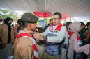 Penyaluran 1.000 Seragam Sekolah untuk Anak Operator SPBU dan Siswa Difabel. FOTO : WKI
