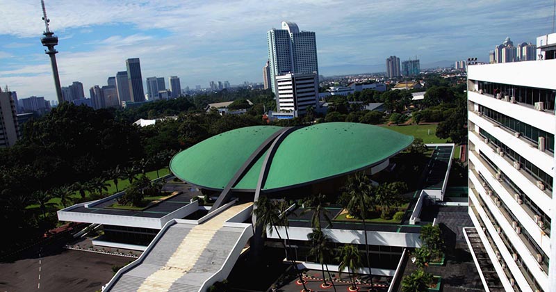 Gedung DPR/MPR RI di Jl. Gatot Subroto No.1, RT.1/RW.3 · (021) 5715818. FOTO : mpr.go.id