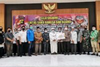 Polres Tanjabbar Gelar Silaturahmi Gema Bakti Lintas Suku Bangsa dan Agama bertempat di Aula Reconfu Polres Tanjab Barat, Rabu (10/03/21)