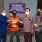 Polsek Sungai Gelam bersama dengan Mitra Polri melaksanakan kegiatan Vaksin ke 3 (Booster) di Gudang PT. Ogan, Kecamatan Sungai Gelam, Selasa (8/3/22). FOTO : Noval