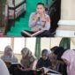Kapolres Tanjung Jabung Barat AKBP Padli, SH, SIK, MH saat memimpin program tadarusan di Masjid Nur Annisa Mapolres Tanjab Barat. FOTO : Kolase LT