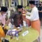 Acara Malam Tasyakuran Hari Amal Bhakti (HAB) ke-76 Kanwil Kementrian Agama Provinsi Jambi di Gedung Asrama Haji, Kotabaru, Jambi, Jum’at malam (7/1/22).