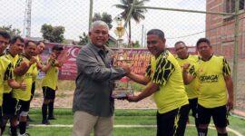 PetroChina Raih Runner-Up Liga Mini Soccer Gubernur Cup U50 Tahun 2024. FOTO ; Tim Media