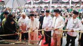 Wabup Katamso Hadiri Peresmian Ponpes Sholeh Al-Mubarok di Desa Gemuruh, Kec. Tungkal Ulu. FOTO : Prokopim