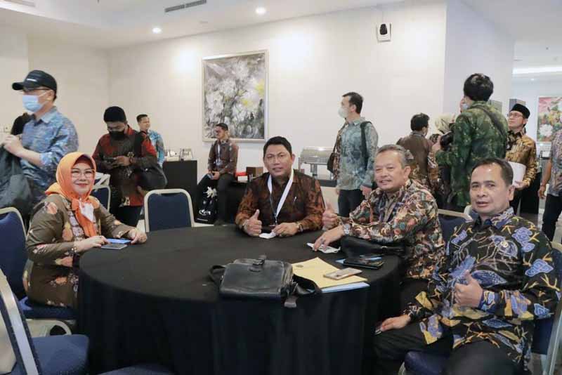 Wakil Bupati H. Hairan, SH saat Hadiri Business Matching tahap IV di Bali Nusa Dua Convention Center, Kamis, (06/10/22). FOTO : Ist