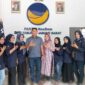 H. Hairan, SH didampingi Istri bersama Bacaleg dan Garda Wanita DPD Partai NasDem Tanjab Barat. FOTO : Ist