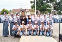 Kasubdit Bintibsos Ditbinmas Polda Jambi AKBP Dr. Dadang Djoko Karyanto, M.H., M.Pd Jadi Irups Upacara Hari Pahlawan 10 November 2025 di SMKN 2 Kota Jambi, Senin (10/11/25). FOTO : HMS