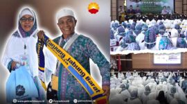 SKK Migas-PetroChina Berikan Bantuan Perlengkapan Kepada Jemaah Haji Tanjung Jabung Barat. GRAFIS : TIM